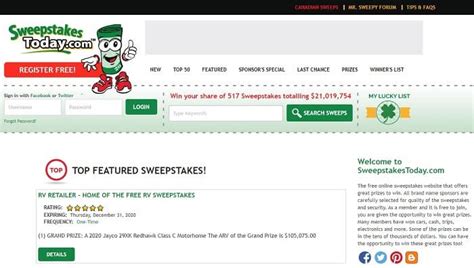 sweepstakestoday.com